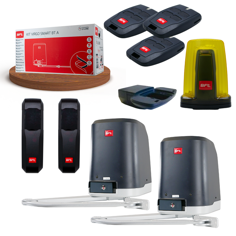 Kit VIRGO SMART BT B20 Automatisme portail 2 battants BFT 24 V + ACCESSOIRES SUPPLEMENTAIRES