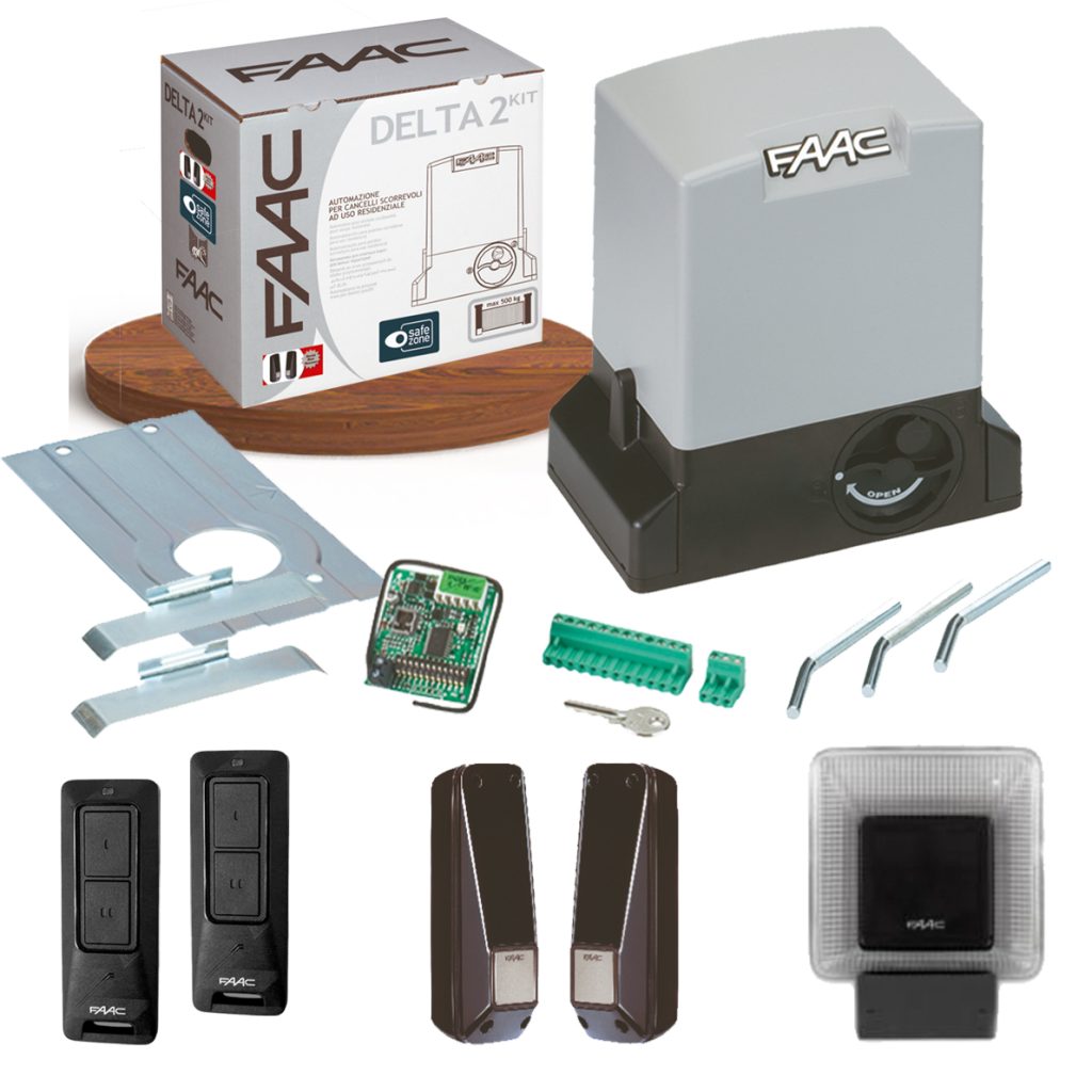 Image du produit KIT DELTA INTEGRAL 500Kg Motorisation coulissant FAAC 230V #1 (NVX_DELTA_TEECO_FDS.jpg)